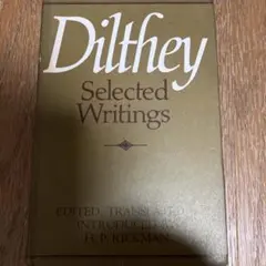 Dilthey Selected Writings 洋書