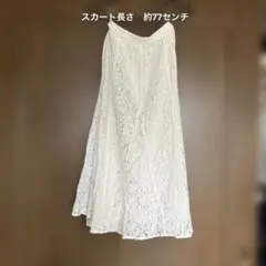 earth music&ecology フレアスカート レース素材