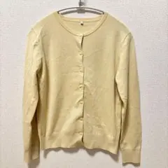 CLOSSHI カーディガン　クリーム色　長袖　L レディース
