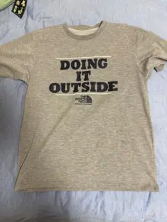 THE NORTH FACE Tシャツ グレー ロゴプリント
