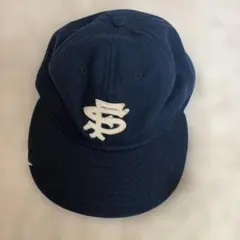 EBBETS FIELD FLANNELS ウールキャップ ネイビー SF 帽子のサムネイル