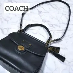 美品 COACH ハンドバッグ 2way 19132 レザー ニューウィリス 黒
