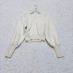 《mystic》ミスティック　 ニット　セーター　袖リブ編み　袖長め