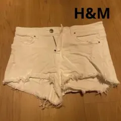 H&M エイチアンドエム　ショートパンツ白