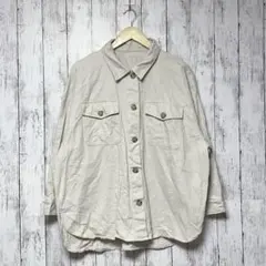 シャツアウター【フリーサイズ】ビッグシルエット カジュアル 秋冬 オシャレ