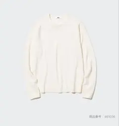 ユニクロ　レディース　メリノクルーネックセーター　オフホワイト M 白