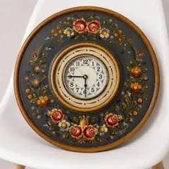 Ethnic Clock Makers 壁掛け時計 花柄 北欧ヴィンテージ - メルカリ