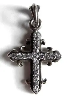 アルページュArpegeクロス ペンダントCZキュービックジルコニア人工ダイヤ