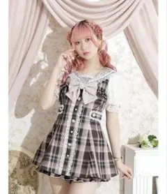 NOEMIE ノエミー キラキラレイヤード風セーラー セットアップ ピンク 半袖