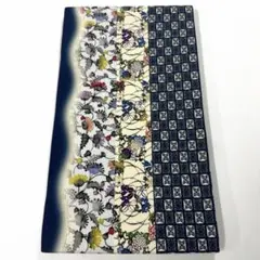 帯7858 ○高級 正絹 藍染 両面全通 リバーシブル 袋帯 - メルカリ