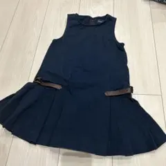 RALPH LAUREN ネイビー ノースリーブワンピース 100