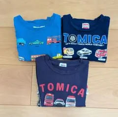 BEAMS mini しまむら ☆車トミカ Tシャツ 3枚セットのサムネイル