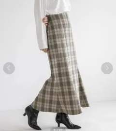 【新品未使用】LOWRYS FARM チェックマーメイドスカート