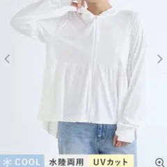 水陸両用フレアフリルUVカットパーカー(ノーマル丈) Ｍのサムネイル