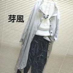 美品⁂センソユニコ⁂膝丈ワンピース　ロングチュニック　シアサッカー　チェック 美品⁂センソユニコ⁂膝丈ワンピース ロングチュニック シアサッカー