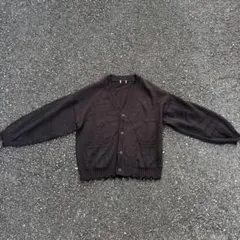 古着　y2k カーディガン　ブラック