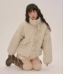 loin nuit ロワンニュイ ribbon batting blouson - メルカリ