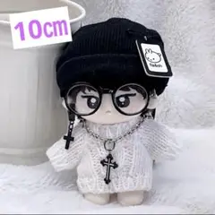 新品 10cm 服 ニット帽子 セーター ネックレス メガネ アクセサリー