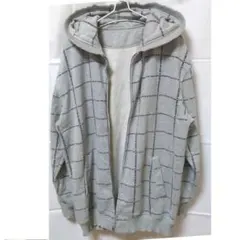 3L メンズ パーカー グレー 古着　パーカ