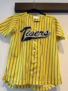 Sサイズ　Tigers ユニフォーム 黄色 ストライプ