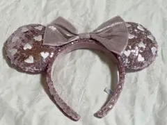ミニー耳カチューシャ ハート型スパンコール