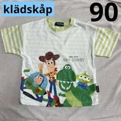 【値下げ‼️⭐️】klädskåp トイ・ストーリー Tシャツ 90cm ボーダーのサムネイル