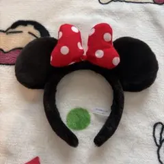 ミニーマウス カチューシャ ドットリボン