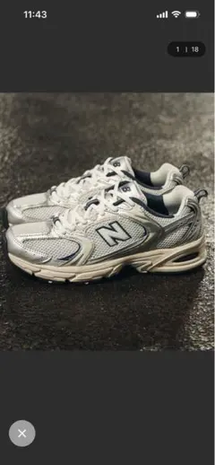 New Balance スニーカー MR530KA　530シルバー/グレー