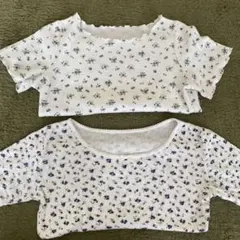 小花柄　ワッフルカットソー2SETのサムネイル