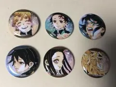 鬼滅の刃☆缶バッジ6個セット☆炭治郎☆善逸☆煉獄☆禰豆子☆伊之助☆冨岡義勇