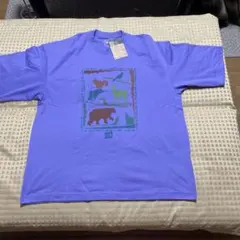 半額以下セール‼️ノースフェイスXL パープル Tシャツ 動物モチーフ タグ付
