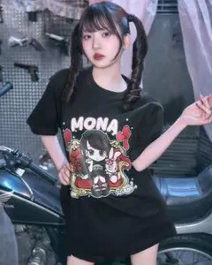 新品 ミシェルマカロン ノベルティ ファントムシータ Ｔシャツ もな ブラックのサムネイル