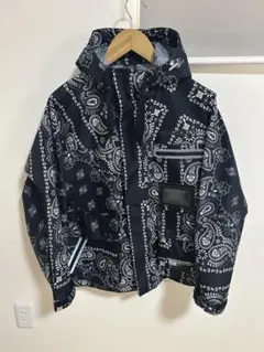 美品 GU×ミハラヤスヒロ　ペイズリー バンダナ柄 マウンテンパーカー