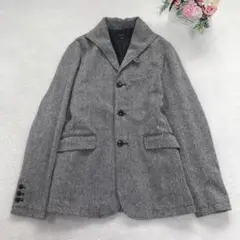 ロシェル コート アウター 大きいサイズ シンプル ジャケット 白黒 XLのサムネイル