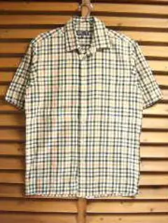 DAKS　ダックス　半袖シャツ　チェック柄