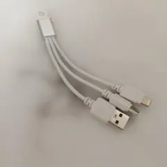 3in1 USB充電ケーブル Lightning充電ケーブル TYPE-C