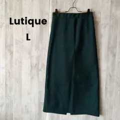 Lutique ダークグリーン タイトスカート L