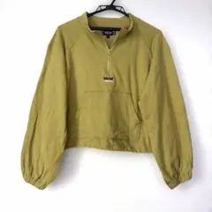 NORTHERN TRUCK ハーフジップ スウェット イエロー L 黄緑