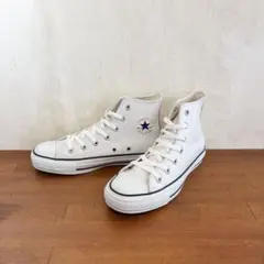 極美品　コンバース　レザーオールスター　23.0センチ　白　レザー　1142