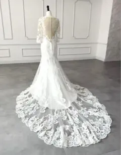 ウェディングドレス　マーメイドドレス　長袖