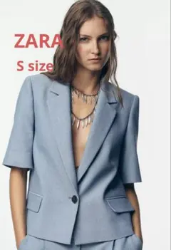 タグ付き未使用！ZARA 半袖ジャケット　Sのサムネイル