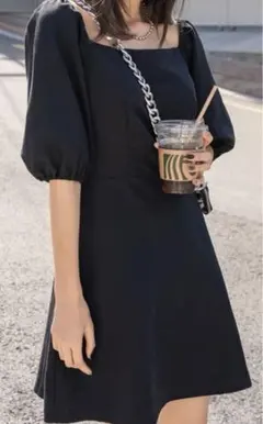 ブラックワンピース　shein完売品