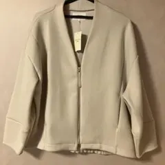 サマンサモスモスブルー　ダンボールニットジャケット　キナリ　フリーサイズ