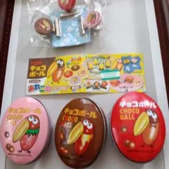 森永製菓 チョコボール キョロちゃん クリップ 缶ケース セットのサムネイル