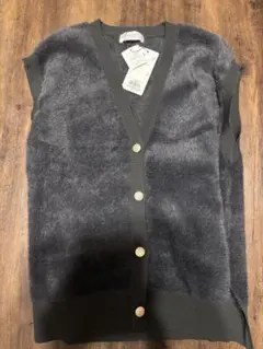 新品未使用　オペークドットクリップニットベスト