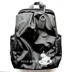 【新品同様】PELLE BORSA ペレボルサ ムーミン チアーズリュック 黒のサムネイル