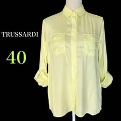 TRUSSARDI ⭐️トラサルディ ロールアップ シャツ イエローサイズ40のサムネイル