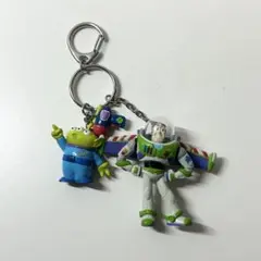 ディズニー　トイストーリー　バズ・ライトイヤー　リトルグリーメン　キーホルダー