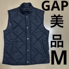 상태좋음 Gap キルティングベスト ブラック メンズM
