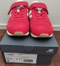 【新品未使用】NB YV420MRS キッズスニーカー 17.5cm レッド